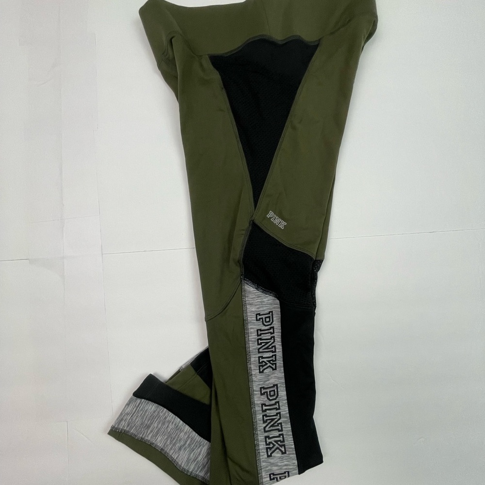 Pink Victoria Secret ultimate green grey leggings athletic pants - Picture 3 of 11